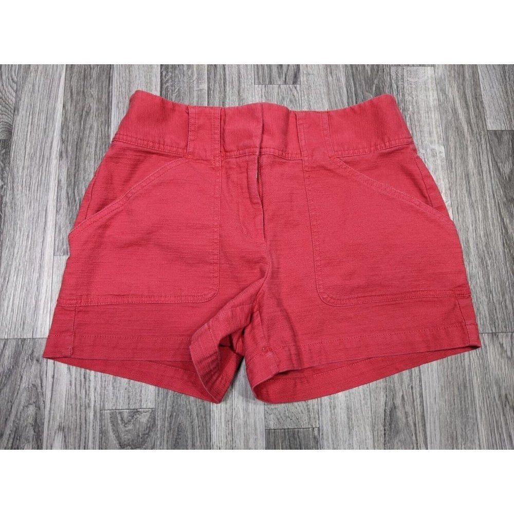 (3/$35) Loft Outlet Womens‎ Size 6 Pockets Red The Front Short Shorts